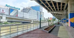 Kondisi kawasan Kalimalang di Kota Bekasi yang menjadi lokasi proyek pembangunan Wisata Air. Rabu, 15 Oktober 2025. (Sumber: POSKOTA | Foto: Nurpini Aulia Rapika)