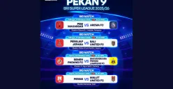 Jadwal BRI Super League  2025 hari ini. (Sumber: Instagram/sports.indosiar/Edited Muhammad Ibrahim)