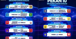 Jadwal BRI Super League 2025/2026 Pekan ke-10, Dimulai Besok Rabu 22 Oktober 2025 (Sumber: Instagram/sports.indosiar/Edited Muhammad Ibrahim)
