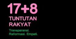 Apa itu 17+8 Tuntutan Rakyat yang viral di medsos? Cek di sini penjelasan lengkapnya. (Sumber: Instagram/@jeromepolin)