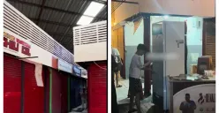 Sejumlah gerai UMKM makanan angkat kaki secara massal dari District Blok M, Jakata Selatan. (Sumber: TikTok/@azkaayepee)