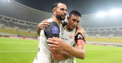 Potret pemain Persija Jakarta, Rizky Ridho (kanan) dan Jordi Amat (kiri) diprediksi absen di liga domestik, fokus Timnas Indonesia. (Sumber: Persija)