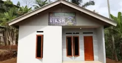 Model rumah yang disiapkan untuk para korban banjir bandang di Lebakgedong, Kabupaten Lebak. (Sumber: Istimewa)