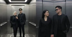 Tren edit foto AI di lift bareng pacar. (Sumber: TikTok)