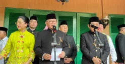 Gubernur Jakarta Pramono Anung di Lapangan Banteng, Jakarta Pusat, Sabtu, 11 April 2026. (Sumber: Poskota/M. Tegar Jihad)
