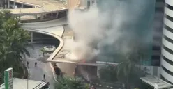 Hotel Pullman di Jakarta Barat kebakaran pada hari ini, Sabtu, 1 Agustus 2026. (Sumber: Threads/Nenaharyotoo)