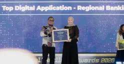bank bjb meraih penghargaan Top Digital Application Regional Bank. (Sumber: Istimewa)
