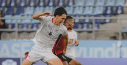Pemain Timnas Indonesia Mitchell Baker saat berlaga di Piala AFF 2026. (Sumber: Instagram/@timnasindonesia)