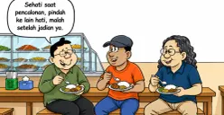 Ilustrasi Obrolan Warteg, Senin, 3 Agustus 2026. (Sumber: Poskota/Arif Setiadi)