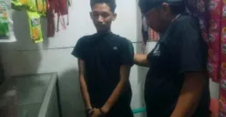 Potret FZ saat diamankan di oleh anggota Polsek Cisoka. (Sumber: Istimewa)