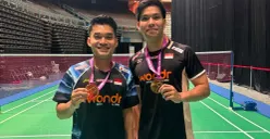 Pasangan ganda putra Indonesia, Leo Rolly Carnando/Daniel Marthin menjuarai Taipei Open 2026 di Taipei Arena. (Sumber: Dok. Istimewa)