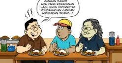 Obrolan warteg hari ini, Selasa, 4 Agustus 2026. (Sumber: Poskota/Arif Setiadi)