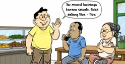 Ilustrasi obrolan warteg, Rabu, 5 Agustus 2026. (Sumber: Poskota/Arif Setiadi)