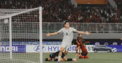 Potret pemain Timnas Indonesia Mitchell Baker saat tampil di Piala AFF 2026. (Sumber: Instagram/@_mitchell.baker)