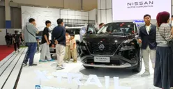 Potret mobil Nissan X-Trail  e-POWER with e-4ORCE yang diluncurkan saat GIIAS 2026. (Sumber: Poskota/Dimas Prasettyo)