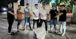 Salah seorang dari empat pelaku komplotan pencurian batang besi ulir ditangkap Polsek Cikande. (Sumber: Dok. Istimewa)