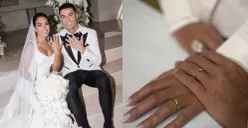 Cristiano Ronaldo dan Georgina Rodríguez resmi menikah setelah hampir satu dekade menjalani hubungan dan membangun keluarga bersama. (Sumber: Instagram/@cristiano)