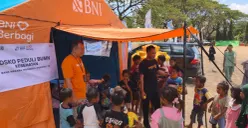 Posko BNI Berbagi BUMN Peduli NTT. (Sumber: BNI)