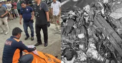 Polisi melakukan olah TKP temuan kaki di Kali Mampang, Pancoran Mas, Kota Depok diduga korban mutilasi Cipayung. (Sumber: Polres Metro Depok)