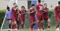 Persija Jakarta menutup pemusatan latihan di Thailand dengan kemenangan 2-1 atas Chiangrai United dalam laga uji coba di Bangkok. (Sumber: Persija)