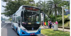 Pemerintah Kabupaten (Pemkab) Bogor mulai menyiapkan langkah lanjutan setelah melakukan uji coba operasional bus listrik pada koridor Bojonggede-Sentul. (Sumber: X/@maul_malikk)