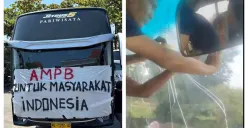 Kolase video viral 200 bus dari Kudus diklaim membawa massa demo ke Jakarta (Sumber: X/@dempetin_aja)