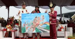 Lukisan dalam perayaan Pesona Nusantara Bekasi Keren (PNBK) Jilid III di Kota Bekasi, Minggu, 30 Agustus 2026. (Sumber: Dok. Istimewa)