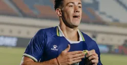 Mariano Peralta menjadi penentu kemenangan Persib Bandung atas Manila Digger FC yang memastikan Maung Bandung melaju ke ACL Two 2026/27. (Sumber: Persib)