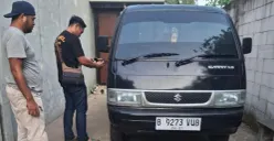 Barang bukti mobil pikap hasil kejahatan disita Polda Banten. (Sumber: Dok. Istimewa)