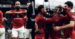Pemain Manchester United merayakan kemenangan. (Sumber: Instagram/@manutd)
