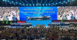 Suasana SICC Bogor saat Rakornas 2026, Senin 2 Februari 2026. (Sumber: Poskota/Giffar Rivana)
