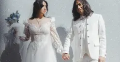 Ayushita dan Gerald Situmorang membagikan momen pernikahan mereka yang berlangsung sederhana dan intim pada Januari 2026. (Sumber: Instagram/@geraldsitumorang)