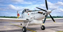 Pesawat Air tractor AT-802 milik Pelita Air jatuh di Nunukan, Kalimantan Timur, Kamis, 19 Februari 2026. (Sumber: Istimewa)