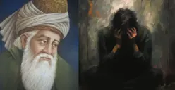 Ilustrasi Jalaludin Rumi (Sumber: Pinterest dan Quora)