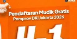 Pendaftaran Mudik Gratis Pemprov DKI Jakarta 2026. (Sumber: Instagram/@dishubdkijakarta)