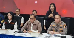 Jumpa pers Direktorat Tindak Pidana PPA serta Tindak PPO Bareskrim Polri terkait praktik perdagangan orang dengan modus jual beli bayi, Rabu, 25 Februari 2026. (Sumber: Poskota/Ali Mansur)