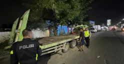 Unit Lakalantas Polresta Tangerang saat melakukan olah TKP. (Sumber: Satlantas Polresta Bandara)