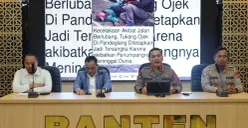 Kasus kecelakaan ojek pangkalan sebabkan penumpang meninggal dunia berakhir dengan Restorative Justice. (Sumber: Dok. Polres Pandeglang)