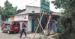 Suasana permukiman warga di Kampung Bilik, Kalideres, Jakarta Barat, yang akan dikosongkan untuk perluasan TPU Pegadungan.