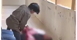 Tangkapan layar insiden pembacokan di Universitas Islam Negeri Sultan Syarif Kasim Riau, pada Kamis pagi, 26 Februari 2026. (Sumber: X/@RajaNggang)