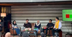 ara Anggota DPRD DKI Jakarta saat berdiskusi dengan anak muda di Cikini, Jakarta Pusat, Sabtu, 28 Februari 2026. (Sumber: Poskota/M Tegar Jihad)