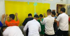 Potret proses sidak kamar hunian warga binaan Rutan Kelas I Tangerang. (Sumber: Humas Rutan Kelas I Tangerang)