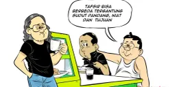 Obrolan Warteg awal pekan. (Sumber: Poskota/Arif Setiadi)