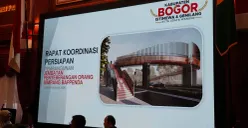Desain JPO di Simpang Bappeda, Jalan Tegar Beriman, Cibinong, Kabupaten Bogor. (Sumber: Poskota/Giffar Rivana)