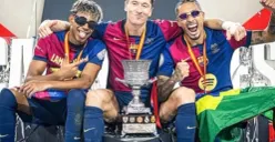 Barcelona berhasil meraih gelar juara Piala Super Spanyol 2026 usai kalahkan Real Madrid (Sumber: Instagram/@433)