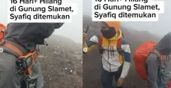 Syafiq Ali ditemukan meninggal dunia di Gunung Slamet (Sumber: TikTok/@mountnesia)