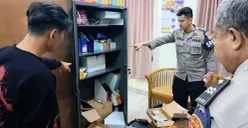 Petugas SPKT Polsek Sukmajaya melakukan cek TKP pembobolan sekolah SDN 1 Kalibaru, Cilodong, Kota Depok, Kamis pagi, 22 Januari 2026. (Sumber: Polsek Sukmajaya)