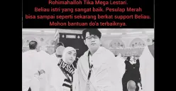 Momen Pesulap Merah Marcel Radhival bersama mendiang istrinya, Tika Mega Lestari, saat menunaikan ibadah umrah. (Sumber: Instagram/@marchelradhival1)