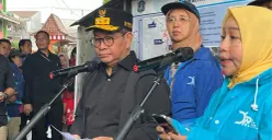 Gubernur Jakarta. Pramono Anung menyampaikan pernyataan kepada awak media di Cawang, Jakarta Timur, Kamis, 29 Januari 2026. (Sumber: Poskota/M. Tegar Jihad)