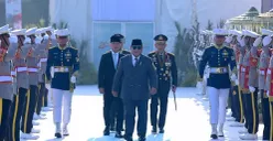 Presiden Prabowo Subianto menghadiri HUT ke-80 Bhayangkara di Lapangan Satlat Brimob Polri, Cikeas, Bogor, Jawa Barat, Rabu, 1 Juli 2026. (Sumber: Dok. Sekretariat Presiden)